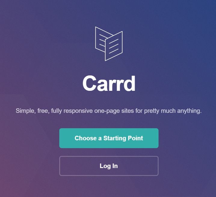 carrd io website banner